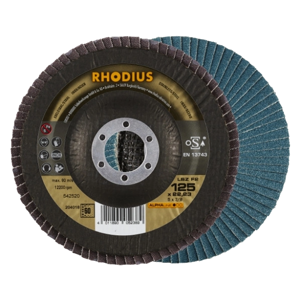 Lamellskiva 125. P40, P60